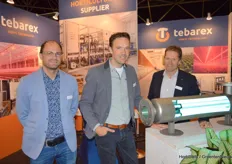 Tim Knijnenburg, Chris van Hulzen and Ron van der Arend of Tebarex. Tebarex developed a new type of drain and/or freshwater LP-UV sterilizer, tailor made and according to thelatest greenhouse technology requirements. 